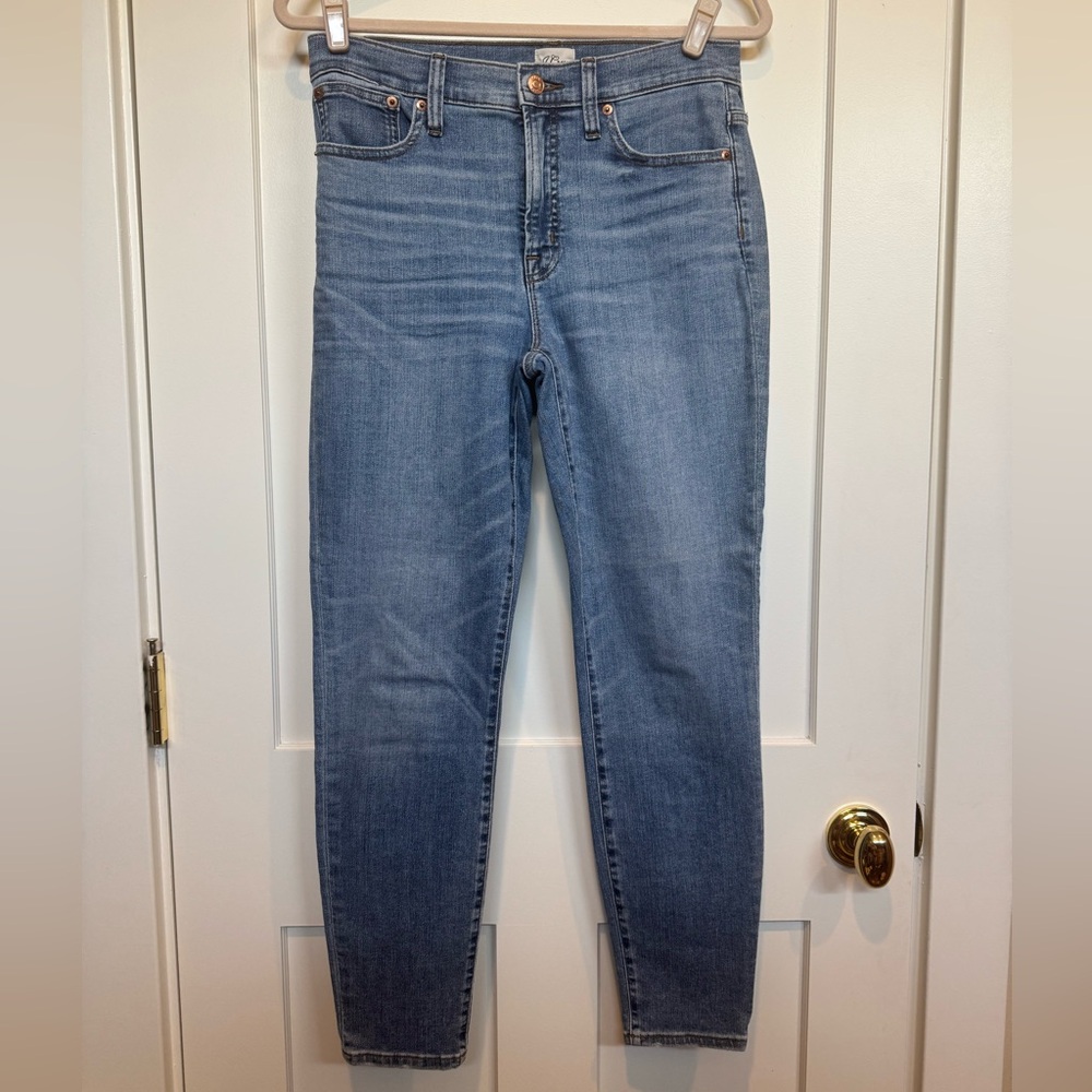 J. Crew 9” High Rise Toothpick Jeans